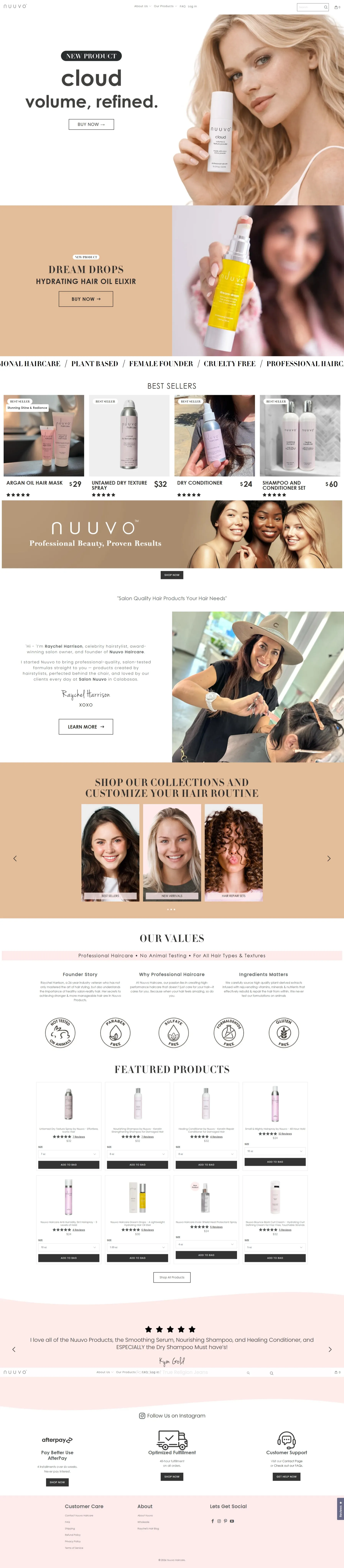 NuuvoHairCare website maintainance