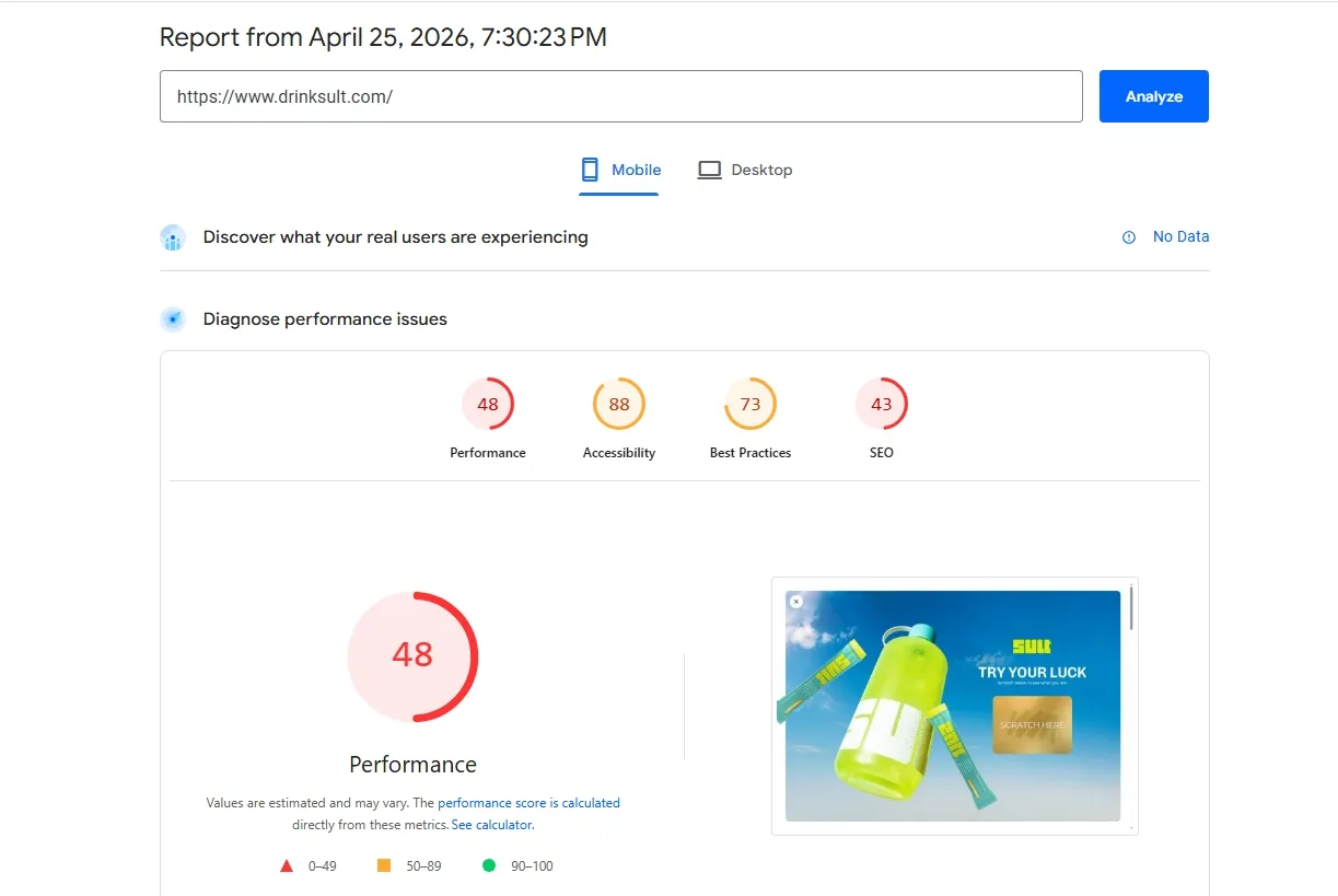 page report before