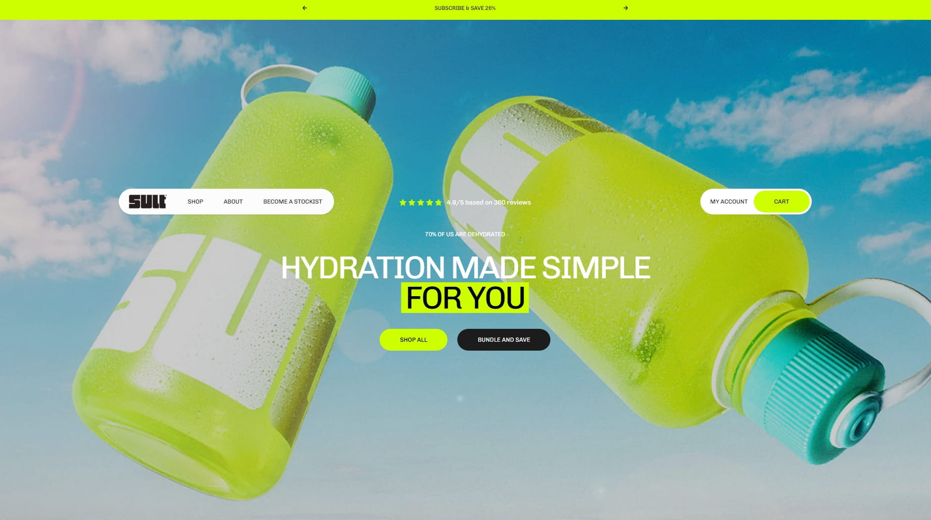 Drink Sult storefront — technical SEO recovery
